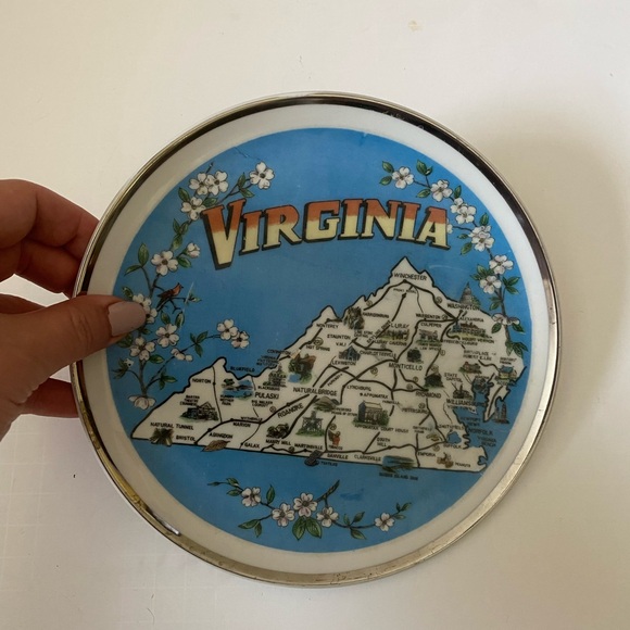 Vintage CAPSCO State of Virginia Decorative Plate - Picture 2 of 6